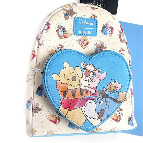 Loungefly Disney Winnie the Pooh Hugs Mini Backpack Tigger Eeyore Piglet - Picture 1 of 11